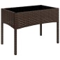 4-tlg. Garten-Lounge-Set mit Kissen Braun Poly Rattan 4-tlg. Garten-Lounge-Set mit Kissen Braun Poly Rattan