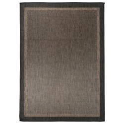 vidaXL Outdoor-Teppich Flachgewebe 120x170 cm Dunkelbraun