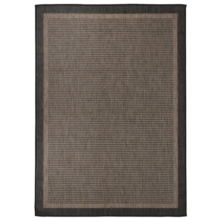 vidaXL Outdoor-Teppich Flachgewebe 120x170 cm Dunkelbraun