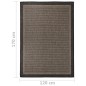 vidaXL Outdoor-Teppich Flachgewebe 120x170 cm Dunkelbraun vidaXL Outdoor-Teppich Flachgewebe 120x170 cm Dunkelbraun