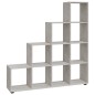 vidaXL Treppenregal Betongrau 142 cm Holzwerkstoff vidaXL Treppenregal Betongrau 142 cm Holzwerkstoff