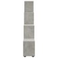 vidaXL Treppenregal Betongrau 142 cm Holzwerkstoff vidaXL Treppenregal Betongrau 142 cm Holzwerkstoff