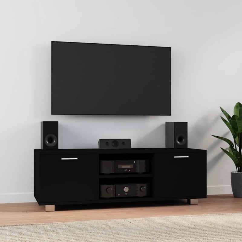 vidaXL TV-Schrank Schwarz 120x40,5x35 cm Holzwerkstoff vidaXL TV-Schrank Schwarz 120x40,5x35 cm Holzwerkstoff