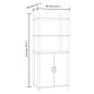vidaXL Highboard 60x40x141 cm Holzwerkstoff vidaXL Highboard 60x40x141 cm Holzwerkstoff