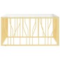 vidaXL Couchtisch 100x100x50 cm Edelstahl und Glas vidaXL Couchtisch 100x100x50 cm Edelstahl und Glas