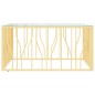 vidaXL Couchtisch 100x100x50 cm Edelstahl und Glas vidaXL Couchtisch 100x100x50 cm Edelstahl und Glas