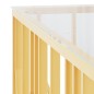 vidaXL Couchtisch 100x100x50 cm Edelstahl und Glas vidaXL Couchtisch 100x100x50 cm Edelstahl und Glas