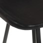 Barhocker 4 Stk. Schwarz Echtleder Barhocker 4 Stk. Schwarz Echtleder
