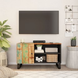 vidaXL TV-Schrank 80x33x46 cm Altholz Massiv & Holzwerkstoff