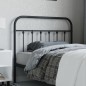 vidaXL Kopfteil Metall Schwarz 107 cm