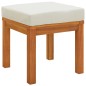 Gartenhocker mit Kissen 2 Stk. 40x40x42 cm Massivholz Akazie Gartenhocker mit Kissen 2 Stk. 40x40x42 cm Massivholz Akazie