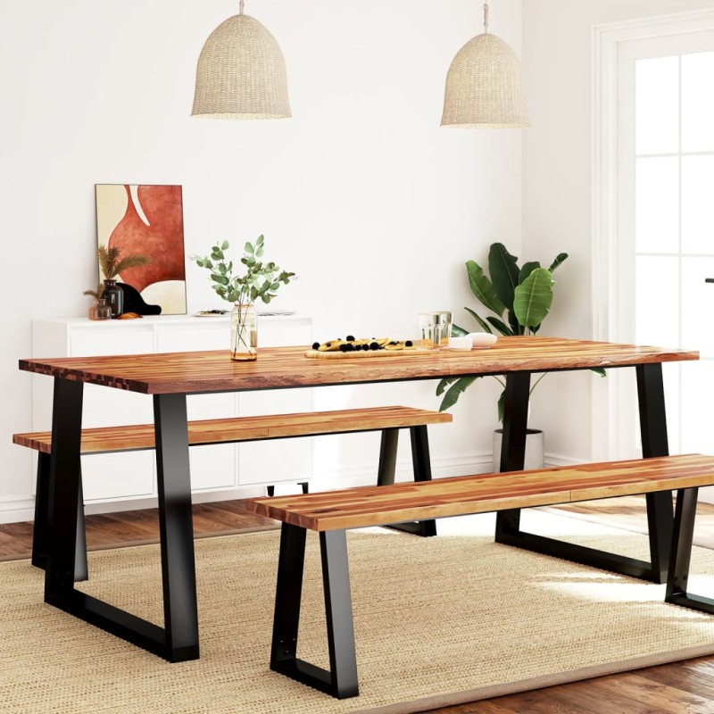 vidaXL Esstisch Baumkante 200x90x75 cm Massivholz Akazie vidaXL Esstisch Baumkante 200x90x75 cm Massivholz Akazie