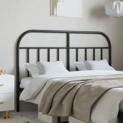 vidaXL Kopfteil Metall Schwarz 150 cm