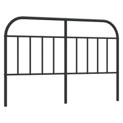 vidaXL Kopfteil Metall Schwarz 150 cm