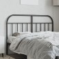 vidaXL Kopfteil Metall Schwarz 150 cm