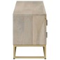 vidaXL TV-Schrank 110x30x40 cm Gebleichtes Massivholz Mango vidaXL TV-Schrank 110x30x40 cm Gebleichtes Massivholz Mango