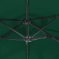 vidaXL Doppelsonnenschirm mit LEDs Grün 316x240 cm vidaXL Doppelsonnenschirm mit LEDs Grün 316x240 cm