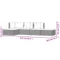 5-tlg. Garten-Lounge-Set mit Kissen Grau Poly Rattan 5-tlg. Garten-Lounge-Set mit Kissen Grau Poly Rattan