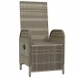 vidaXL Garten-Relaxsessel mit Kissen 2 Stk. Poly Rattan Grau vidaXL Garten-Relaxsessel mit Kissen 2 Stk. Poly Rattan Grau