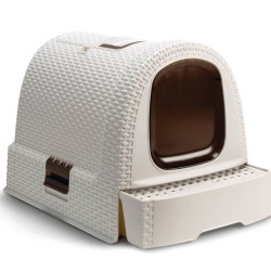 Curver Katzentoilette 51x38,5x39,5 cm Weiß 400462