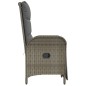 vidaXL Garten-Relaxsessel mit Kissen 2 Stk. Poly Rattan Grau vidaXL Garten-Relaxsessel mit Kissen 2 Stk. Poly Rattan Grau
