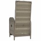 vidaXL Garten-Relaxsessel mit Kissen 2 Stk. Poly Rattan Grau vidaXL Garten-Relaxsessel mit Kissen 2 Stk. Poly Rattan Grau