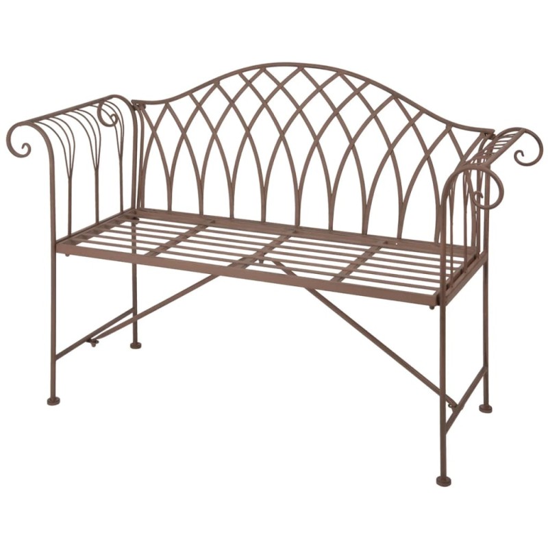 Esschert Design Gartenbank aus Metall im Altenglischen Stil MF009 Esschert Design Gartenbank aus Metall im Altenglischen Stil MF009