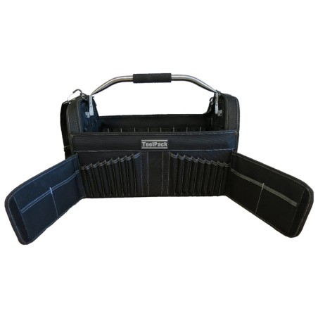 Toolpack Tragbare Werkzeugtasche Brisk Schwarz 49 x 30 x 37 cm 360.114
