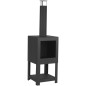 Esschert Design Terrassenofen mit Holzlager Schwarz FF410 Esschert Design Terrassenofen mit Holzlager Schwarz FF410