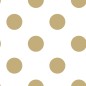 Kids at Home Tapete Dotty Gold Weiß und Golden 100105 Kids at Home Tapete Dotty Gold Weiß und Golden 100105