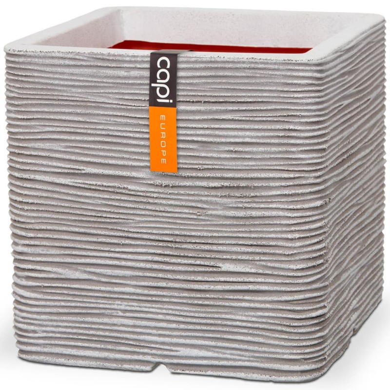 Capi Blumentopf Nature Rib Quadratisch 30 x 30 cm Elfenbein KOFI902 Capi Blumentopf Nature Rib Quadratisch 30 x 30 cm Elfenbein KOFI902