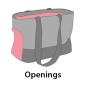 FLAMINGO Haustier-Tragetasche Cilou 4 Grau 47 x 21 x 30 cm FLAMINGO Haustier-Tragetasche Cilou 4 Grau 47 x 21 x 30 cm