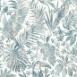 DUTCH WALLCOVERINGS Tapete Blatt- und Tukan-Motiv Blau DUTCH WALLCOVERINGS Tapete Blatt- und Tukan-Motiv Blau