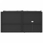 vidaXL 4-tlg. Garten-Lounge-Set mit Kissen Schwarz Poly Rattan vidaXL 4-tlg. Garten-Lounge-Set mit Kissen Schwarz Poly Rattan