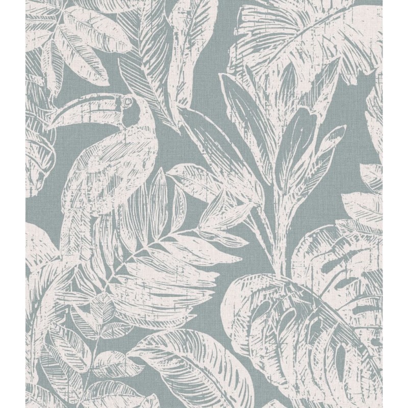 DUTCH WALLCOVERINGS Tapete Rebecca Grau und Weiß DUTCH WALLCOVERINGS Tapete Rebecca Grau und Weiß
