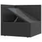 vidaXL 4-tlg. Garten-Lounge-Set mit Kissen Schwarz Poly Rattan vidaXL 4-tlg. Garten-Lounge-Set mit Kissen Schwarz Poly Rattan