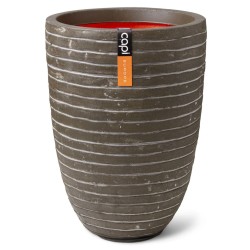 Capi Vase Nature Row Elegant Niedrig 46x58 cm Olivgrün