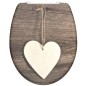 SCHÜTTE Toilettensitz mit Absenkautomatik WOOD HEART Duroplast SCHÜTTE Toilettensitz mit Absenkautomatik WOOD HEART Duroplast