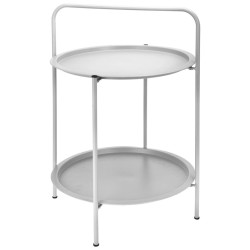 ProGarden Tisch Rund 50x66 cm Mattgrau