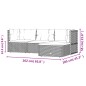 vidaXL 4-tlg. Garten-Lounge-Set mit Kissen Grau Poly Rattan vidaXL 4-tlg. Garten-Lounge-Set mit Kissen Grau Poly Rattan
