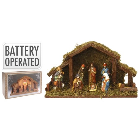 Ambiance 8-tlg. Krippenfiguren-Set Weihnachten