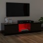 vidaXL TV-Schrank mit LED-Leuchten Hochglanz-Schwarz 120x30x35,5 cm vidaXL TV-Schrank mit LED-Leuchten Hochglanz-Schwarz 120x30x35,5 cm