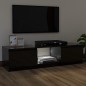 vidaXL TV-Schrank mit LED-Leuchten Hochglanz-Schwarz 120x30x35,5 cm vidaXL TV-Schrank mit LED-Leuchten Hochglanz-Schwarz 120x30x35,5 cm