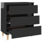 vidaXL Sideboard Hochglanz-Schwarz 60x35x69 cm Holzwerkstoff vidaXL Sideboard Hochglanz-Schwarz 60x35x69 cm Holzwerkstoff