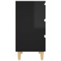 vidaXL Sideboard Hochglanz-Schwarz 60x35x69 cm Holzwerkstoff vidaXL Sideboard Hochglanz-Schwarz 60x35x69 cm Holzwerkstoff