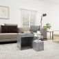 vidaXL Satztische 3-tlg. Betongrau Holzwerkstoff vidaXL Satztische 3-tlg. Betongrau Holzwerkstoff