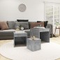 vidaXL Satztische 3-tlg. Betongrau Holzwerkstoff vidaXL Satztische 3-tlg. Betongrau Holzwerkstoff
