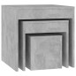 vidaXL Satztische 3-tlg. Betongrau Holzwerkstoff vidaXL Satztische 3-tlg. Betongrau Holzwerkstoff