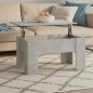 vidaXL Couchtisch Betongrau 79x49x41 cm Holzwerkstoff vidaXL Couchtisch Betongrau 79x49x41 cm Holzwerkstoff