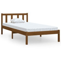 vidaXL Massivholzbett Honigbraun Kiefer 90x190 cm